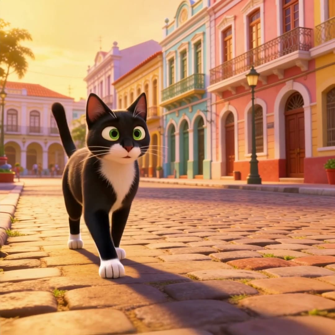 Gato preto na orla de João Pessoa — take 02