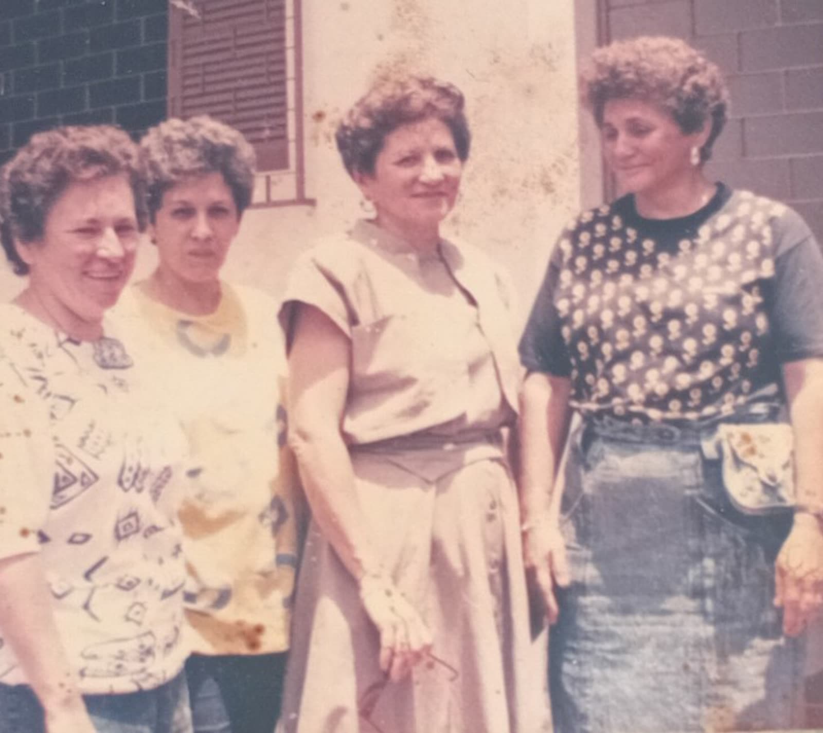 Tarde em família — fotografia original desbotada