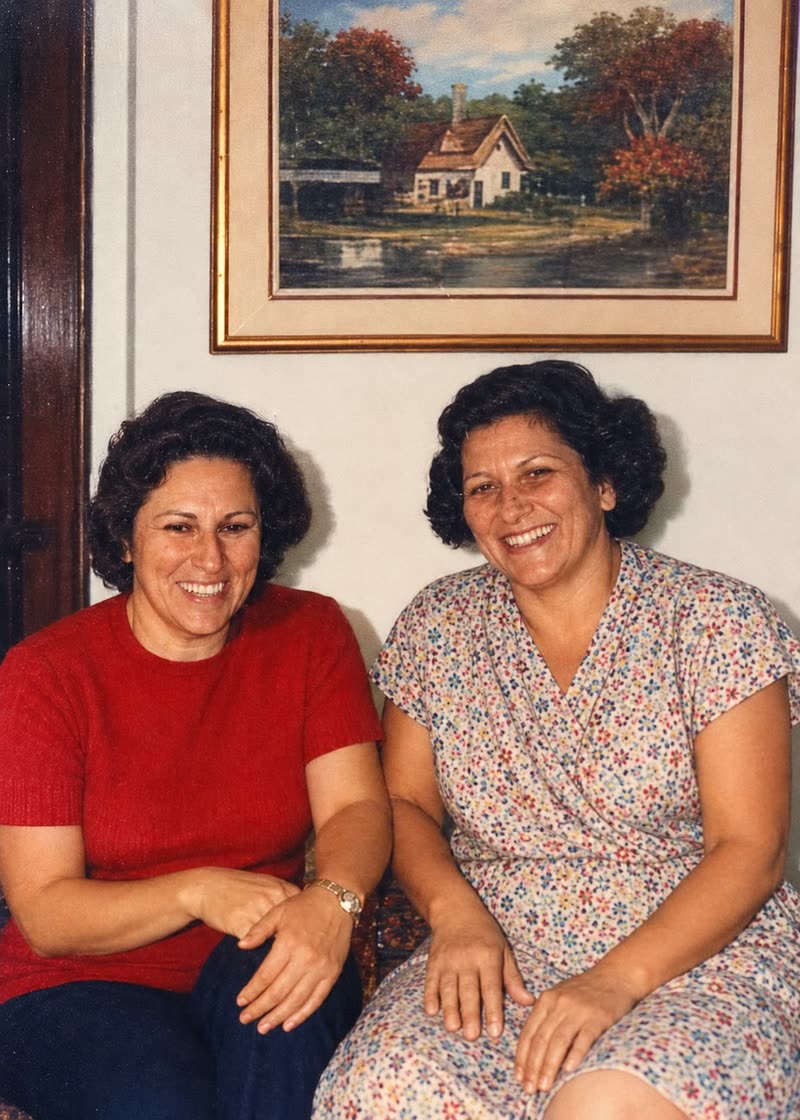 Sala de visitas — foto escura e embaçada recuperada; o quadro e a sala voltaram a aparecer